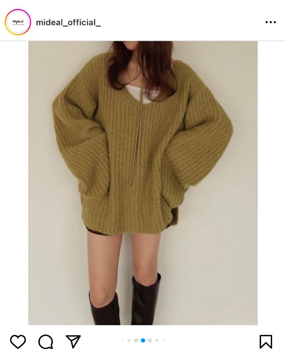 mideal choker v knit|PayPayフリマ