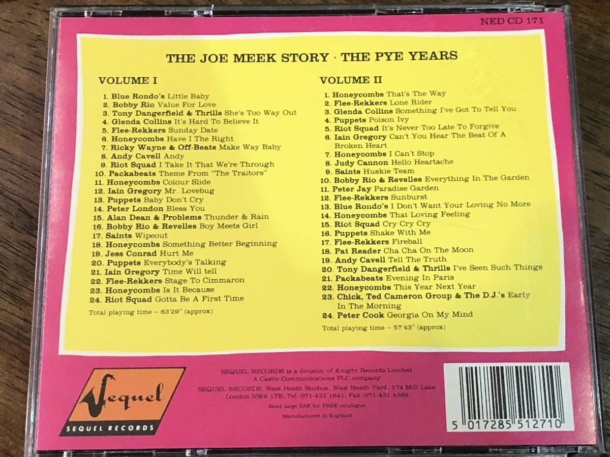 （J）ジョー・ミーク　Joe Meek Story★The PYE Years 2CD 48曲_画像2