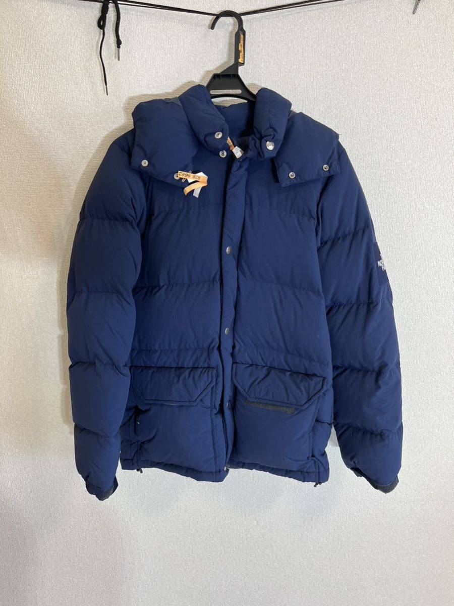 クリーニング済みTHE NORTH FACE ザノースフェイス ダウンジャケット NAVY_画像1