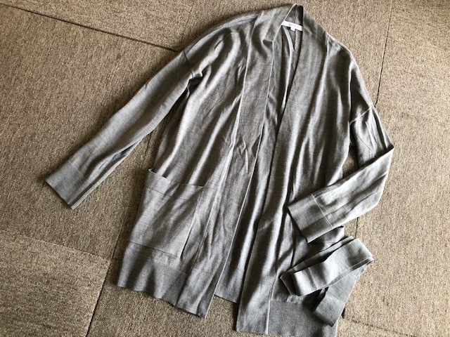 * regular price 2 ten thousand UNTITLED Untitled silk cashmere . long cardigan 0* gray 