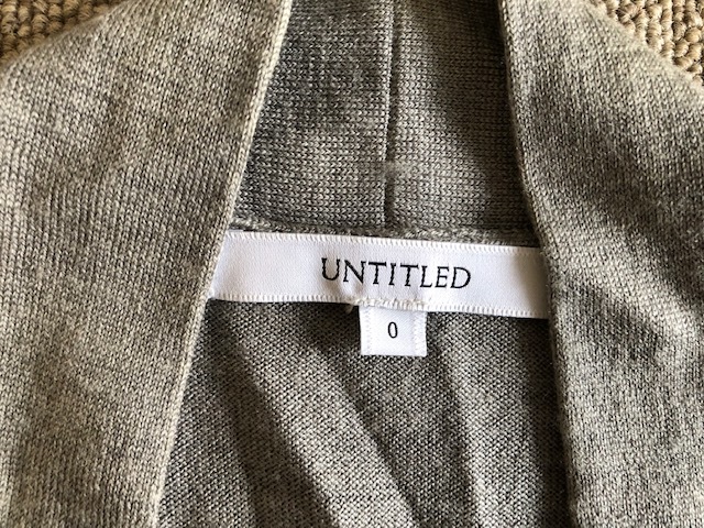 * regular price 2 ten thousand UNTITLED Untitled silk cashmere . long cardigan 0* gray 