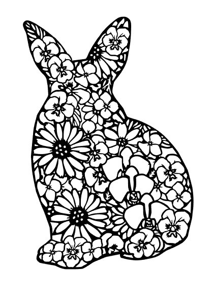  cut .... flower rabbit type width 