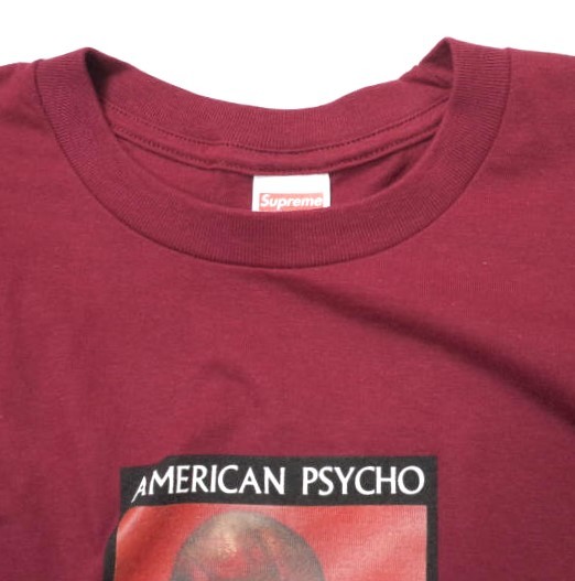 新品 SUPREME シュプリーム 23AW アメリカ製 American Psycho Tee アメリカンサイコTシャツ XL Cardinal WEEK7 半袖 トップス s18528_画像4