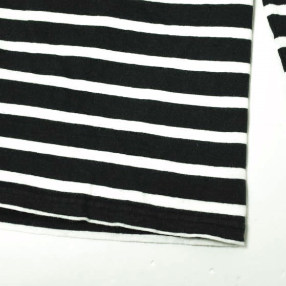 UNUSED アンユーズド 日本製 Long Sleeve Border Pocket T-shirt ロングスリーブボーダーポケットTシャツ US1258 2 BLACK/WHITE 長袖 g9861_画像6