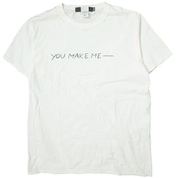 VAPORIZE ヴェイパライズ Damage T-shirt ダメージ加工メッセージＴシャツ 11-08-6206-052 XL WHITE 半袖 BEAMS トップス g14074_画像1