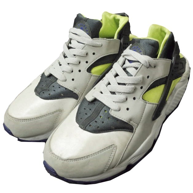 NIKE ナイキ AIR HUARACHE エアハラチ 318429-130 US7.5(25.5cm) WHITE/CYBER-ANTHRACITE スニーカー シューズ g12962_画像1