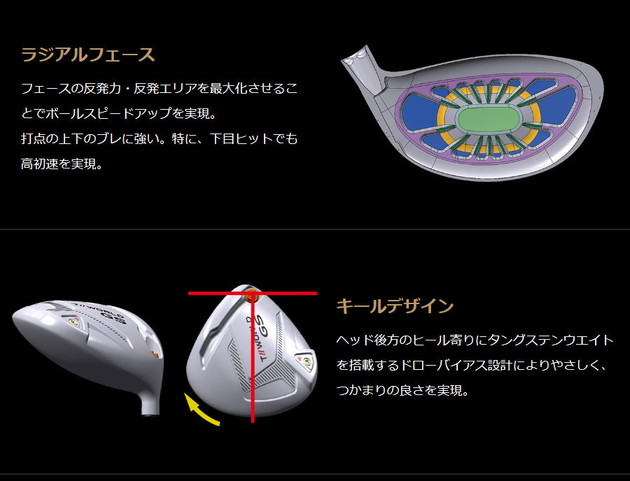 新品 ホンマ ツアーワールド GS 10.5° 純正カーボン SPEEDTUNED 48 (SR) 日本仕様_画像4