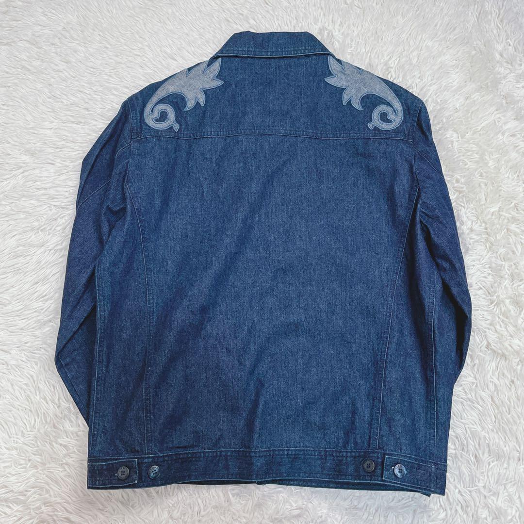 ★美品★ヴェルサーチ VERSACE デニム ジャケット Gジャン インディゴ
