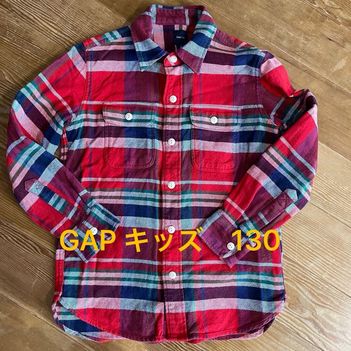 GAP キッズチェック柄シャツ GAPサイズM(130)