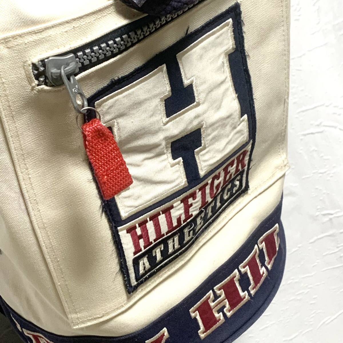 90s VINTAGE TOMMY HILFIGER トミーヒルフィガー バッグ ナップザック リュック_画像3