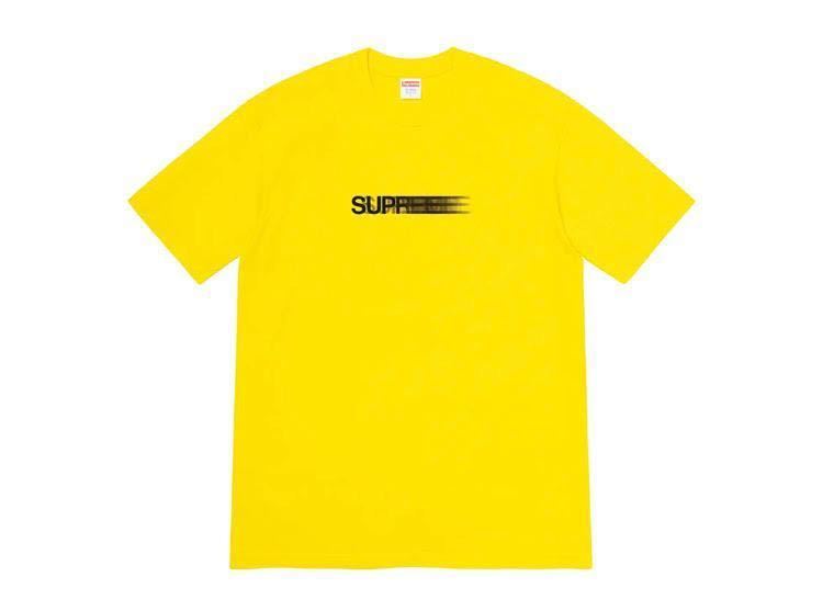 新着商品 20ss Supreme Motion Logo Tee Yellow Lサイズ モーション