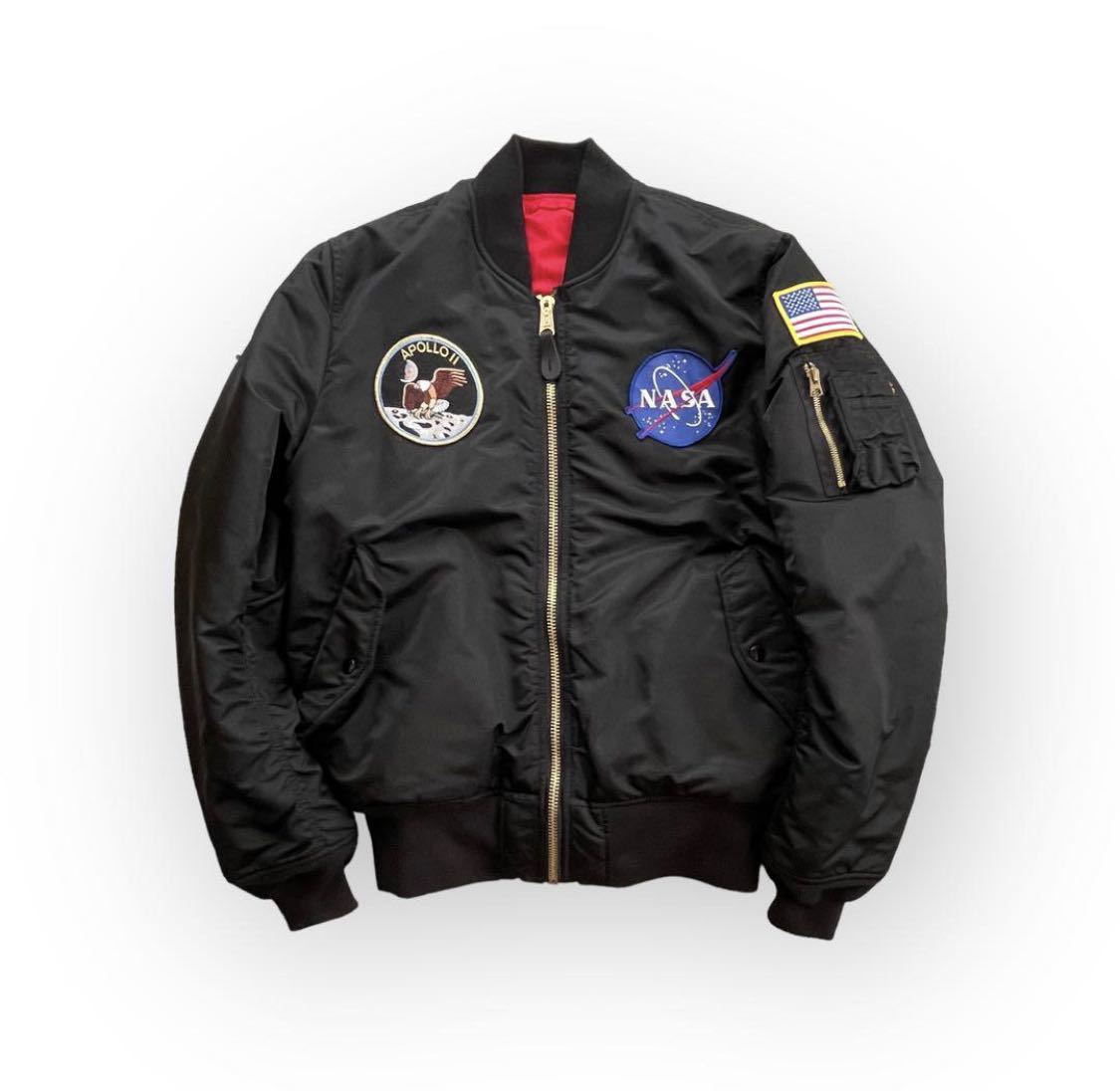 ALPHA INDUSTRIES MA-1 ボンバージャケット 黒 ブラック XL アルファ