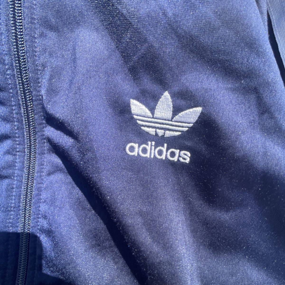 adidas アディダス ジャージ/トラックジャケット ネイビー L-XL adidas アディダス ジャージ/トラックジャケット ネイビー L-XL