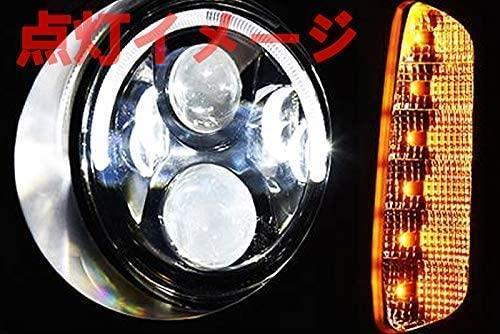 ヘッドライト JB23 ジムニー LEDウィンカー LEDリング付き スズキ スズキ【北海道・沖縄・離島発送不可】_画像3