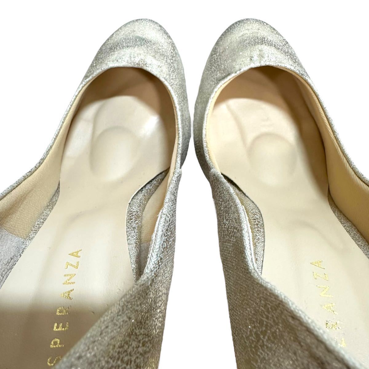 NA026* ESPERANZA Esperanza pumps high heel size23 silver beautiful series party . call 