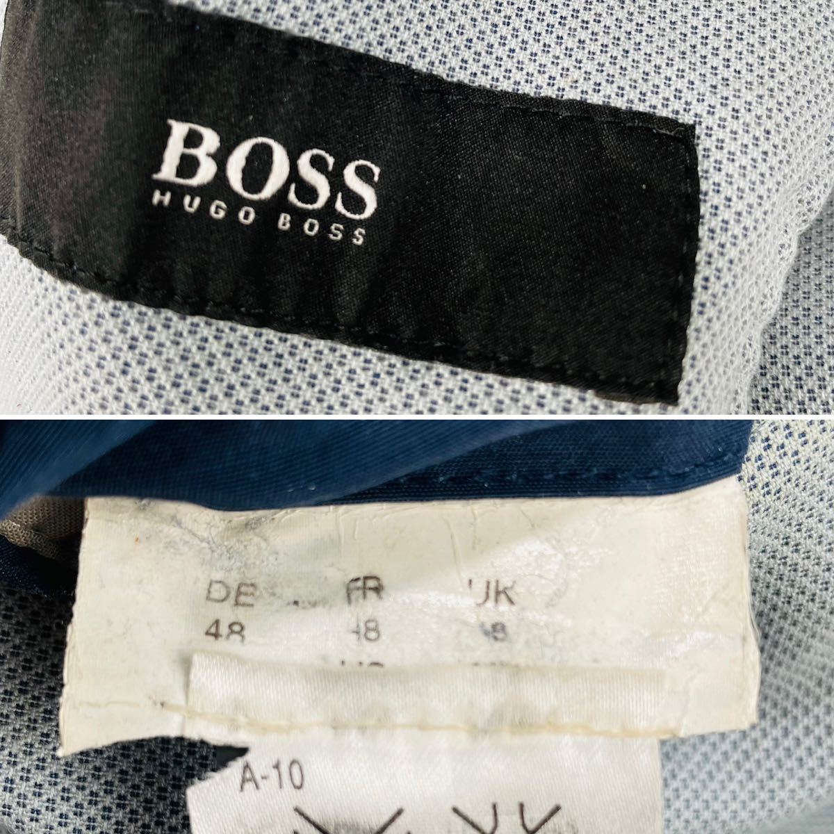 美品【L】カジュアルとドレスの共存!!ヒューゴボス HUGO BOSS