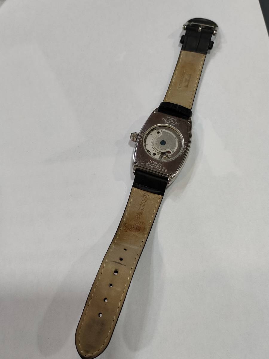 y393　メンズ腕時計　テクノス　スイス　TEMB 907 ルーレット機能付き　自動巻き_画像5