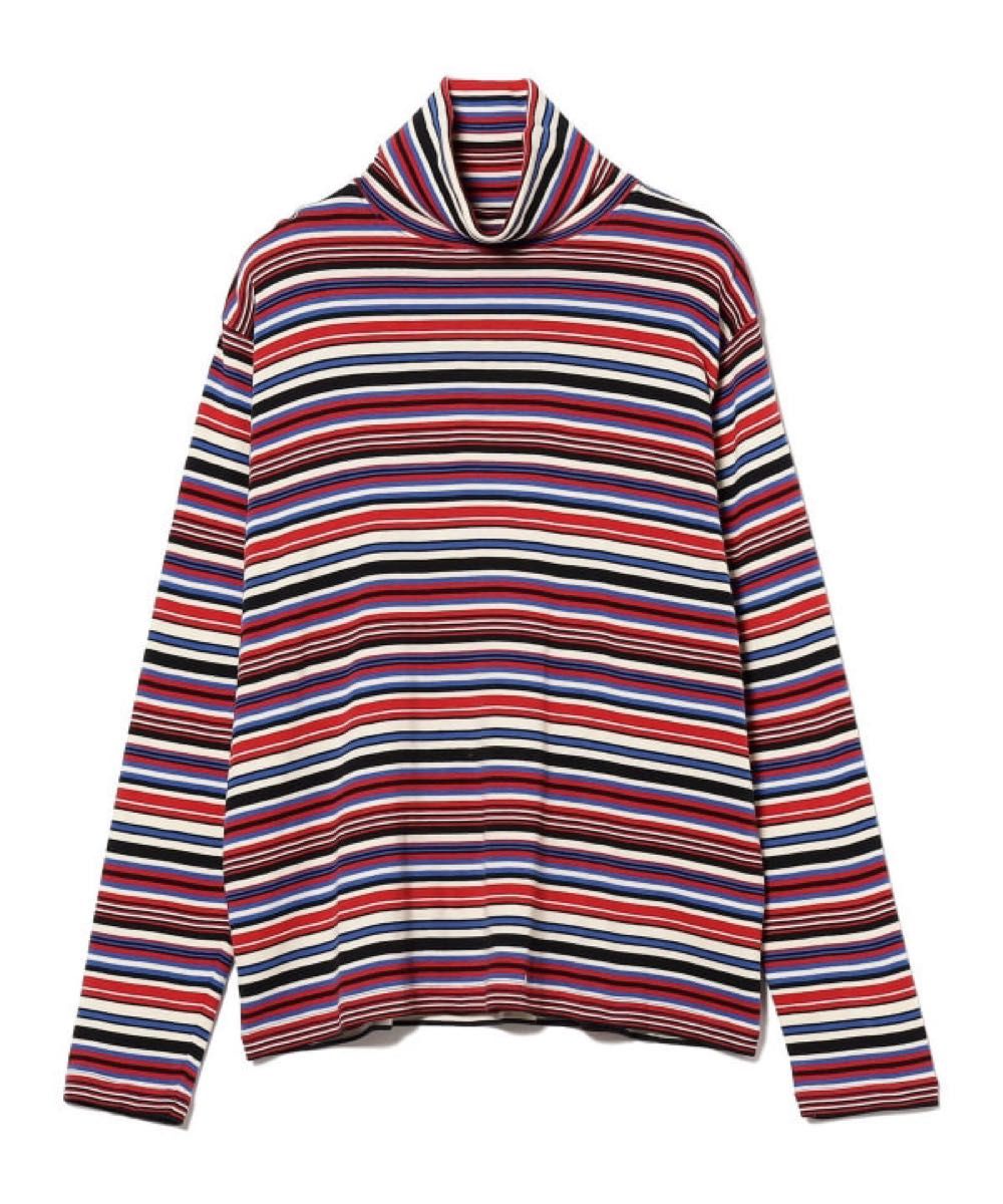 BEAMS BOY / マルチ ボーダー リブ タートルネック カットソー BEAMS BOY / マルチ ボーダー リブ タートルネック カットソー