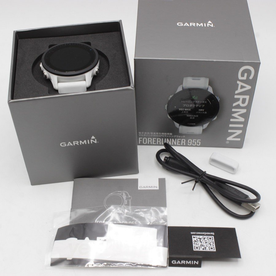 GARMIN Forerunner 955 White 010-02638-E1 スマートウォッチ ガーミン フォアランナー 本体