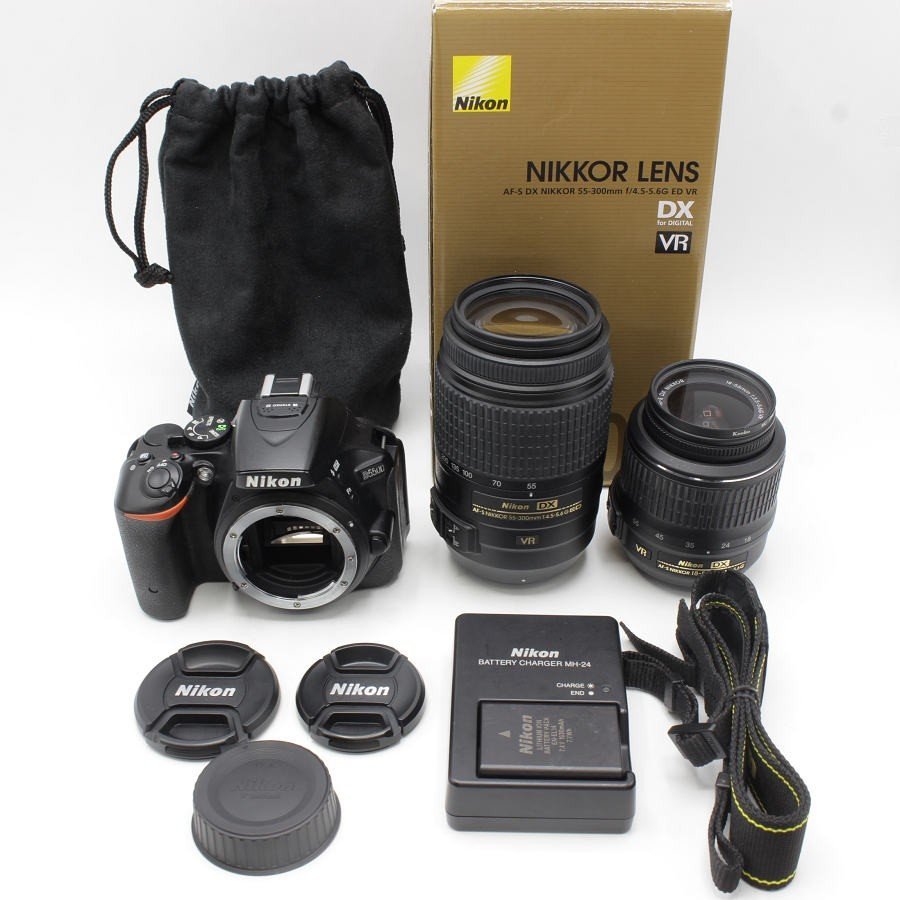 定番 ブラック ダブルズームキット D5500 Nikon デジタル一眼レフ