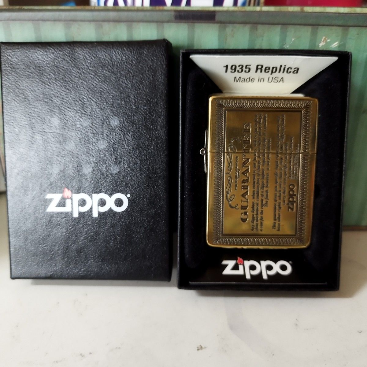 最安値 zippo guarantee 1935 レプリカ ギャランティー  真鍮 ブラス