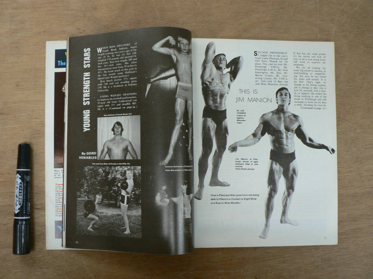 洋雑誌 Devoted to the Science of Bodybuilding 『MUSCLAR DEVELOPEMENT』1971年9月 レトロ ボディビル BM042_画像5