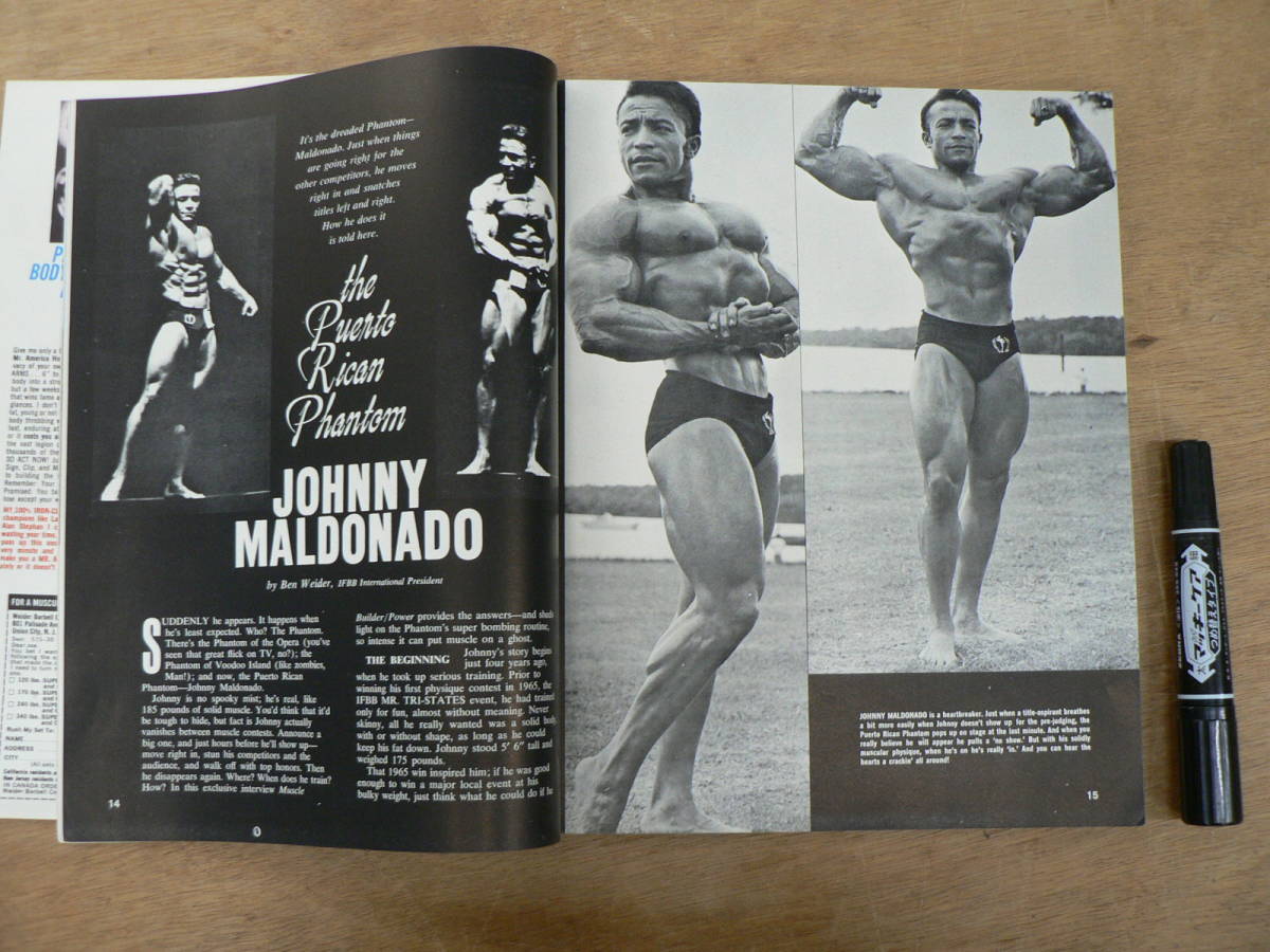 洋雑誌『MUSCLE BUILDER / POWER』1970年3月 vol.11 No.3 レトロ ボディビル BM058_画像6