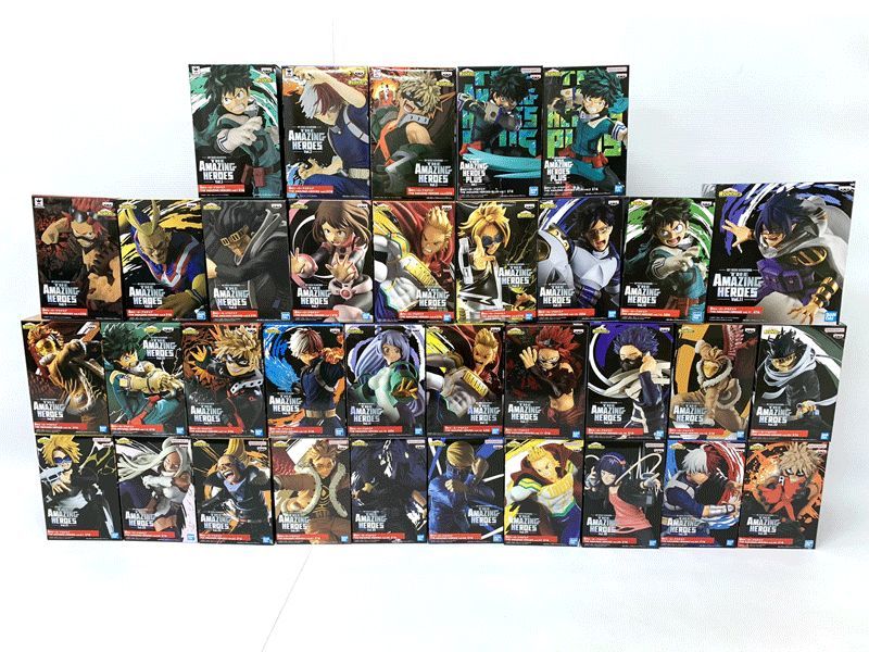 最旬ダウン 僕のヒーローアカデミア バンプレスト/BANPRESTO THE 34点セット《フィギュア・山城店》O2453 大量 PLUSvol.1〜2 vol1〜30 HEROES AMAZING その他