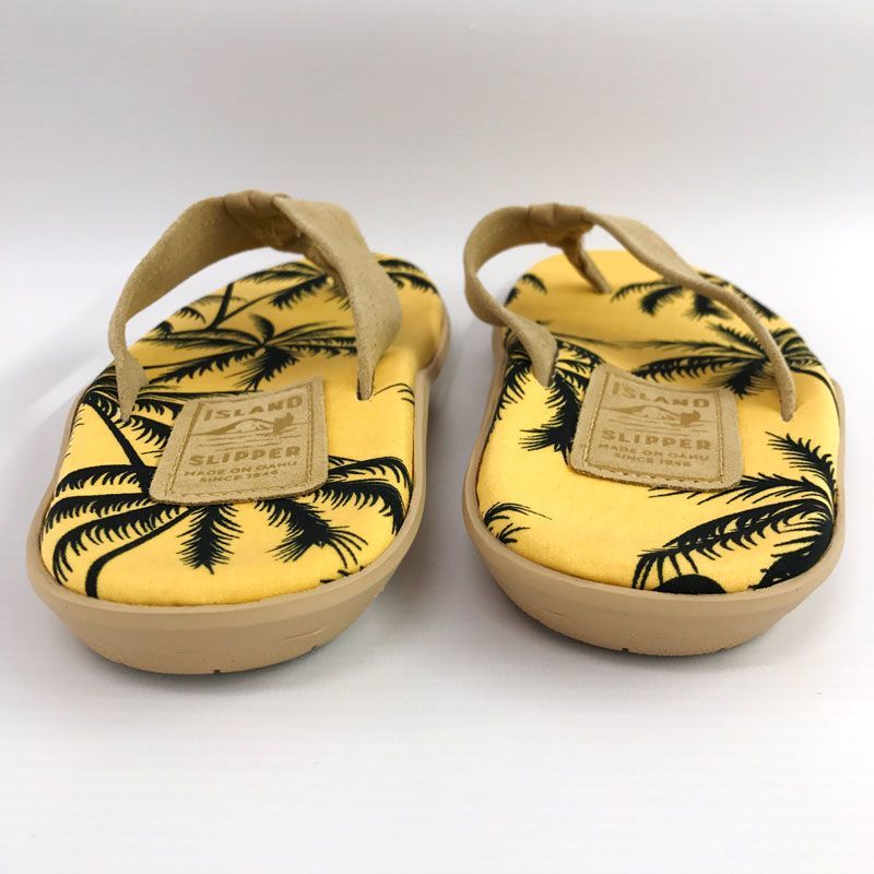 《美品》ISLAND SLIPPER アイランドスリッパ ヤシの木柄トングサンダル/スエード サイズ8/靴/店頭/他モール併売《メンズ古着・山城店》S325の画像2