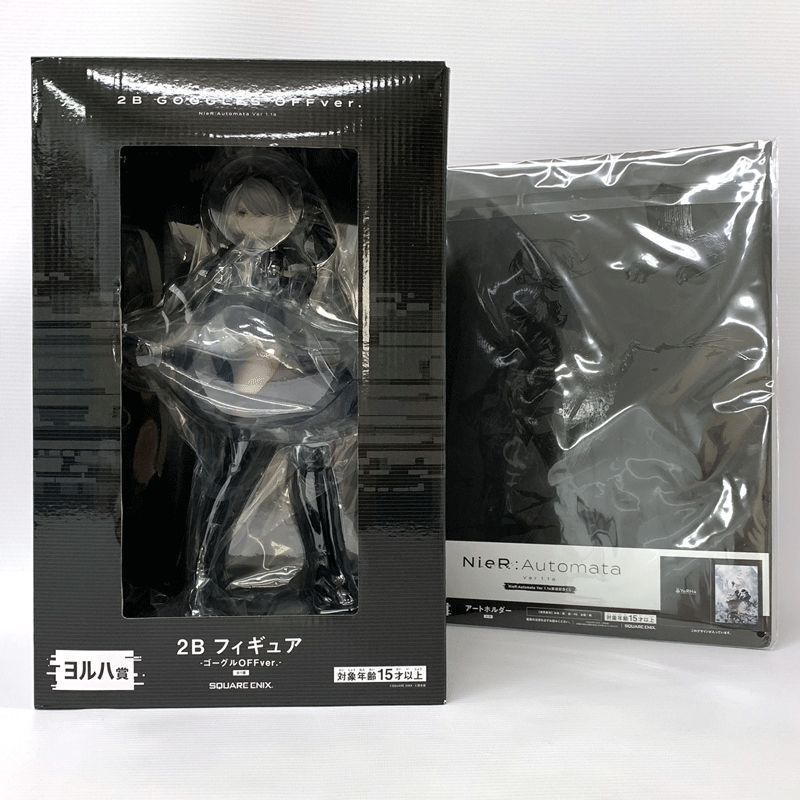 激安挑戦!! 《未開封》「NieR:Automata 1.1a 2点セット《フィギュア・山城店》O2472 アートホルダー ゴーグルOFFver./A賞 2B 放送記念くじ」ヨルハ賞 その他