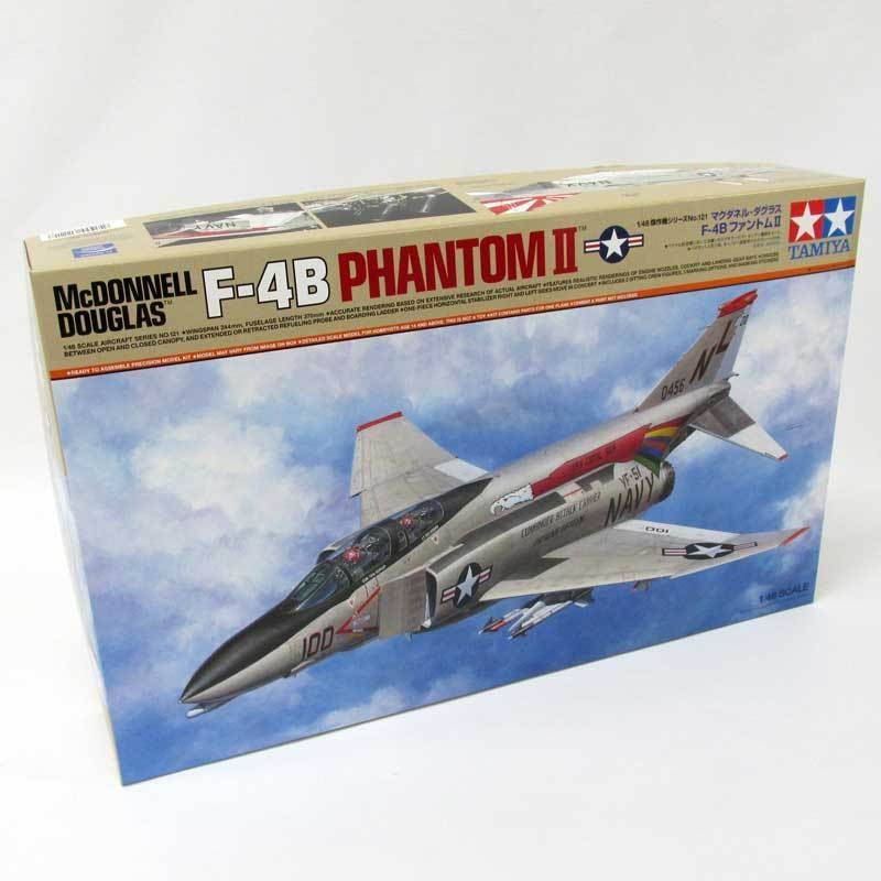 《未組立》タミヤ 1/48 マクダネル・ダグラス F-4B ファントム?/ プラモデル《おもちゃ・山城店》U370