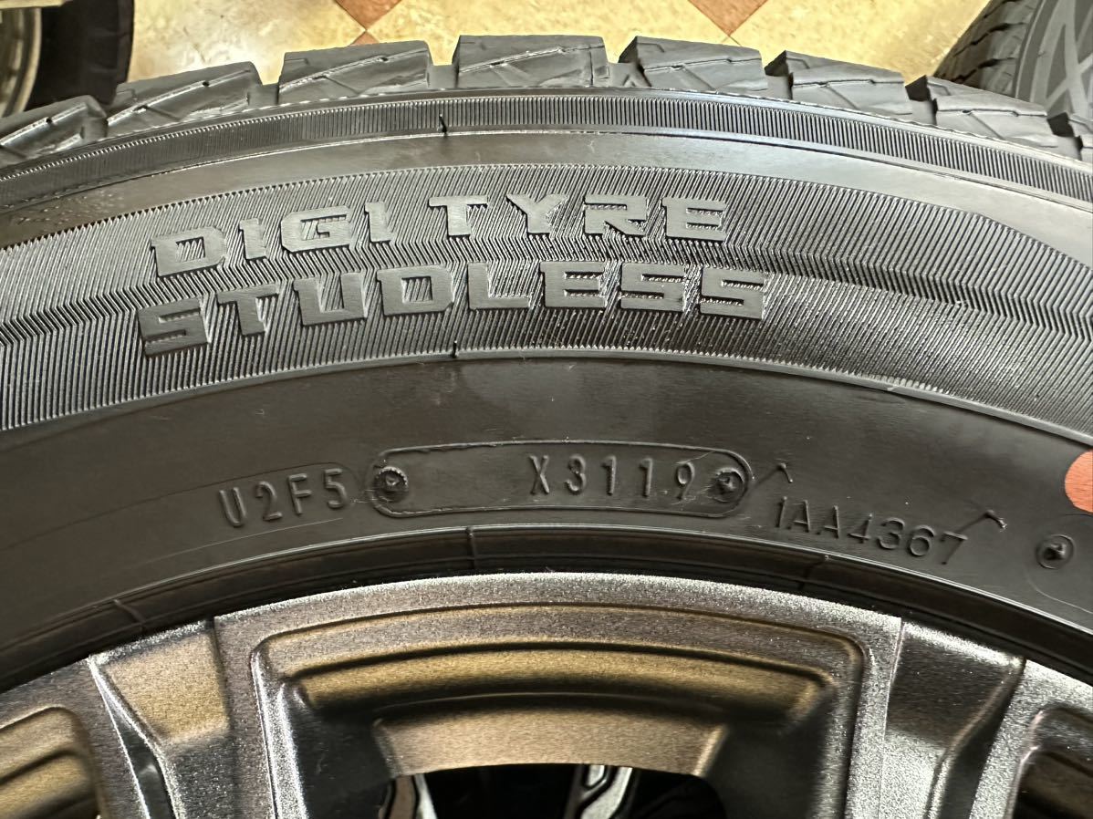 AZANE 225/65R17 17インチ タイヤホイールセット タイヤ4本セット スタッドレスタイヤ ダンロップ ウィンターマックス_画像5