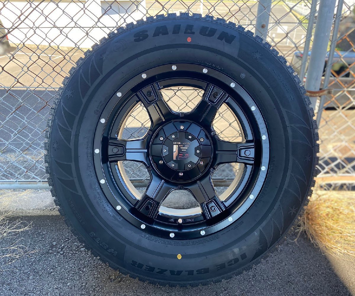 即日発送 120/150プラド FJクルーザー スタッドレス SAILUN WST3 265/70R17 17インチ 新品 タイヤホイールセット 1台分 ノーマル車高対応_画像6