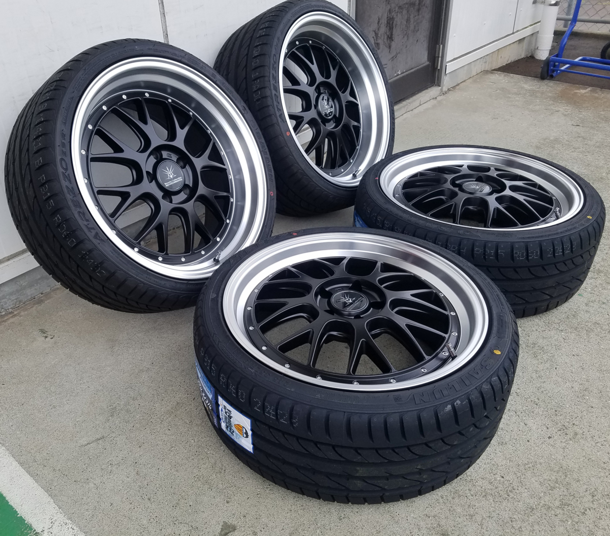 クラウン スカイライン フーガ シーマ アリスト IS BD00 19インチ タイヤホイールセット 輸入タイヤ 225/35R19 225/40R19 245/35R19 など_画像3