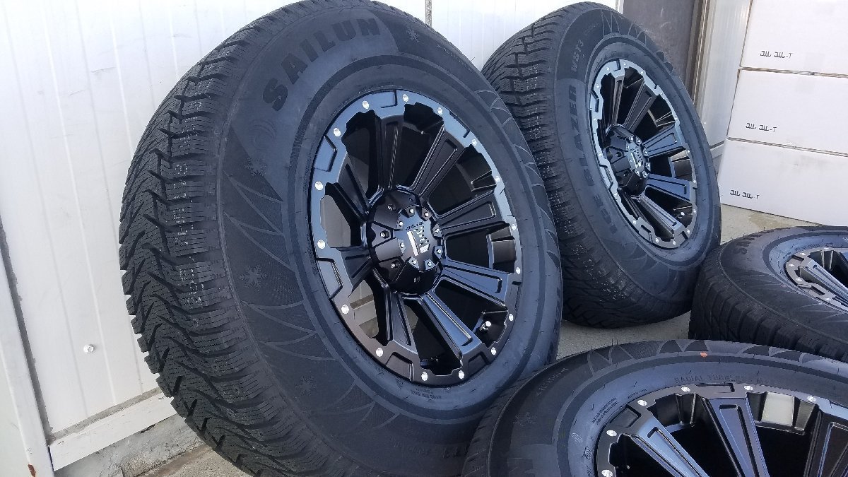 10月発送 120/150プラド FJクルーザー スタッドレス SAILUN WST3 265/70R17 17インチ 新品 タイヤホイールセット 1台分 ノーマル車高対応_画像5