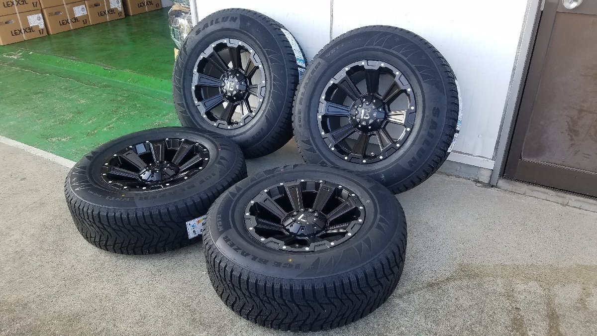 10月発送 120/150プラド FJクルーザー スタッドレス SAILUN WST3 265/70R17 17インチ 新品 タイヤホイールセット 1台分 ノーマル車高対応_画像7