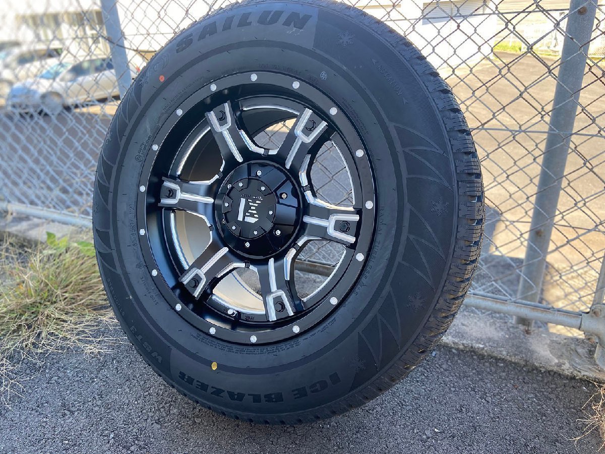 即日発送 Jeep JK/JL ラングラー スタッドレス SAILUN WST3 265/70R17 17インチ 新品 タイヤホイールセット 1台分 ノーマル車高対応_画像8