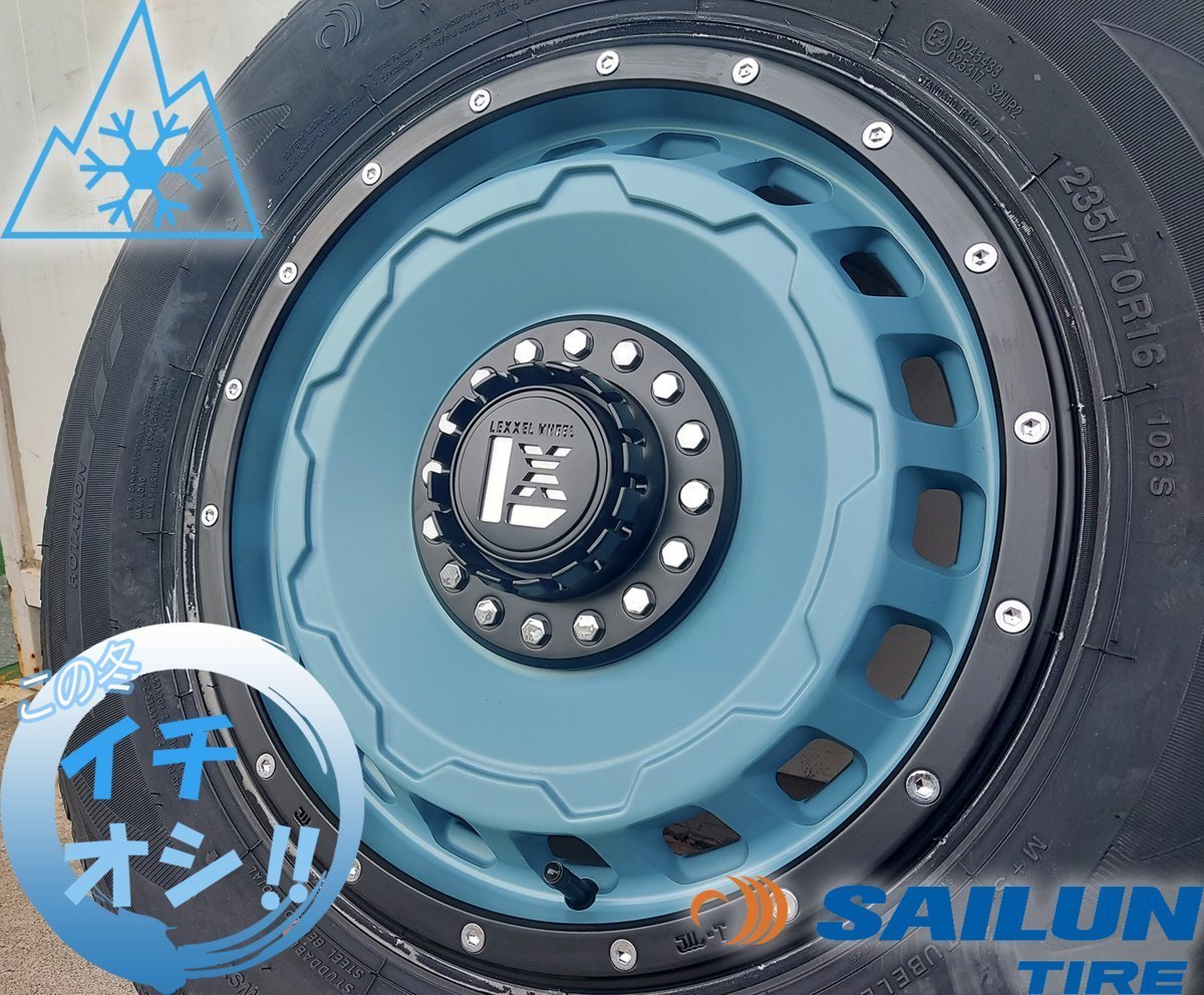 即納 スタッドレス LEXXEL SwaGGer ジムニー JB64 JB23 リフトアップ車 サイレン ICE BLAZER WSTX 215/70R16 225/70R16_画像8