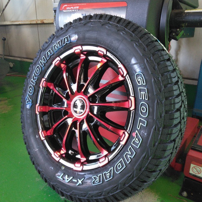 ハイエース200系 サマータイヤ ホイールセット 215/65R16 車検対応 ヨコハマ ジオランダー X-AT 16インチ BD12 新品4本セット_画像4