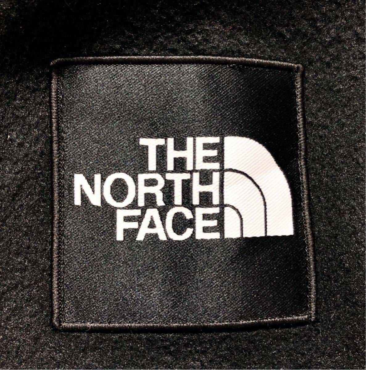 ● THE NORTH FACE ノースフェイス ● ロゴ 刺繍 ワッペン 胸部切替 ボア フリース デナリジャケット ブラック S_画像5