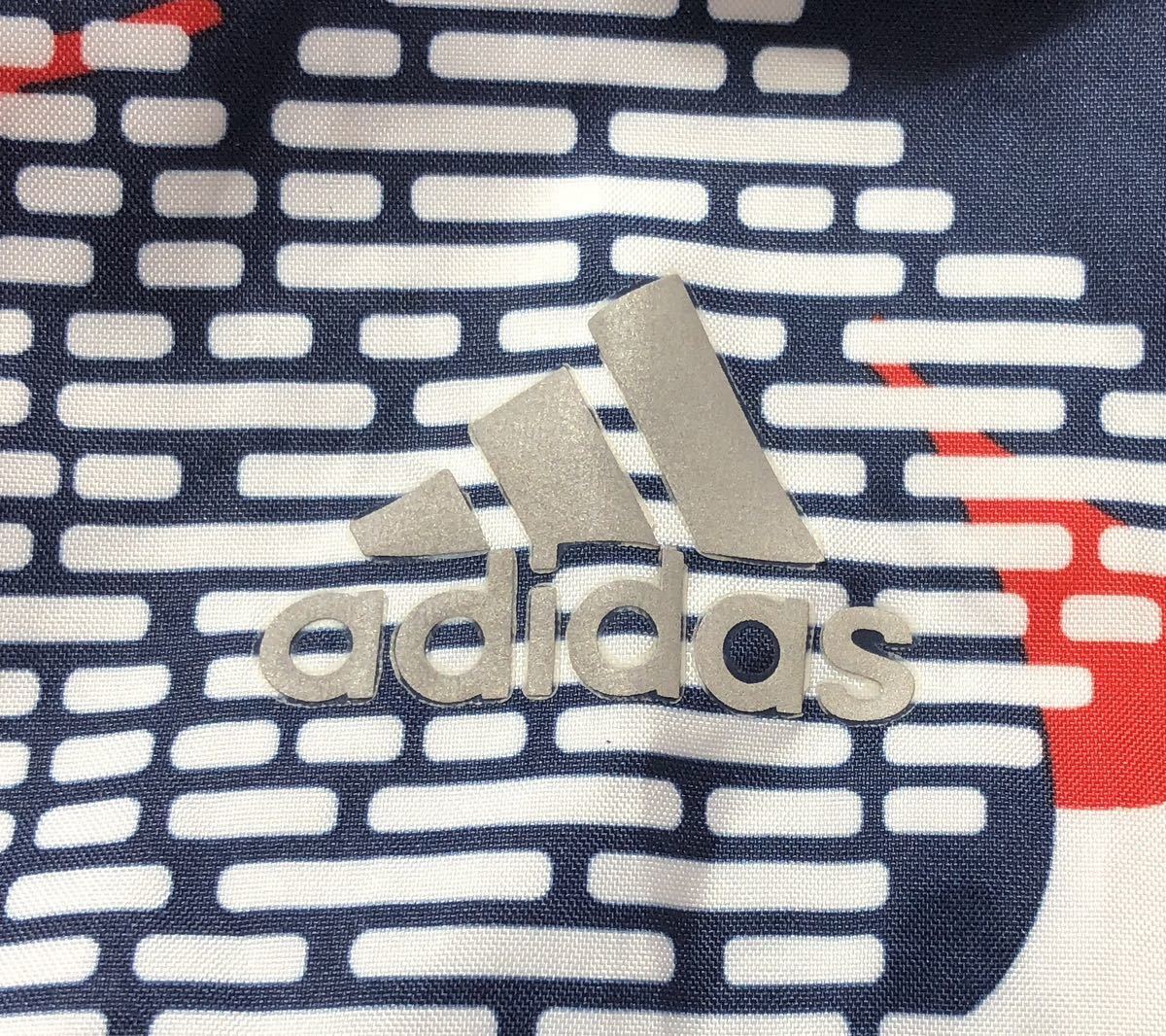 ● adidas アディダス ● ロゴ パフォーマンス プリント 裏地 メッシュ フラワー プリント ジップアップ ナイロン ジャケット S_画像5