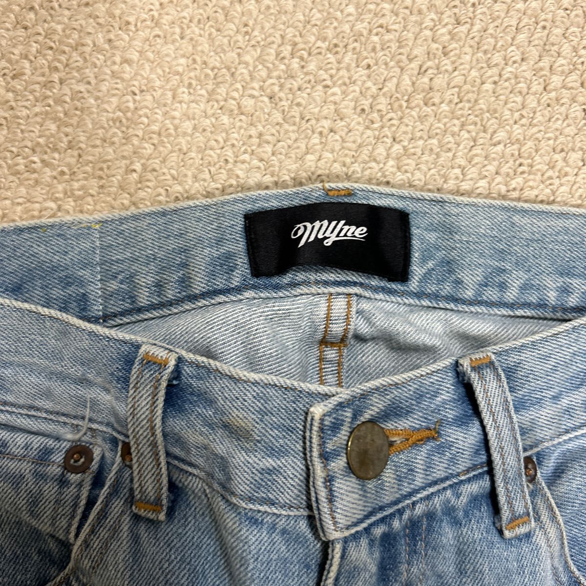 Myne ボンテージパンツ デニムパンツ