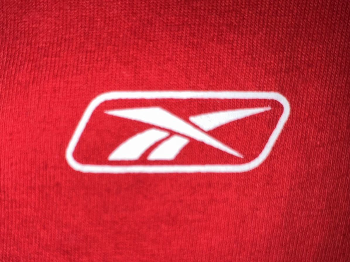 中古　NHL シカゴブラックホークス　ホッケーチーム　ロングスリーブコットンTシャツ　Reebok製　LARGE RED_画像3