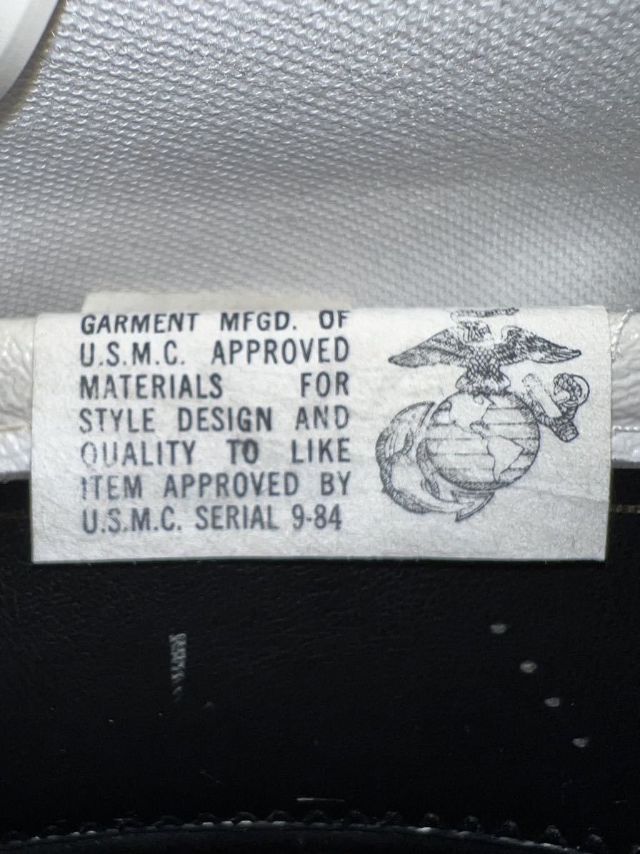 中古美品　USMCブルードレスキャップ 7サイズ55cm 全天候型 下士官制帽 白 ドレスキャップ CAP希少品_画像8
