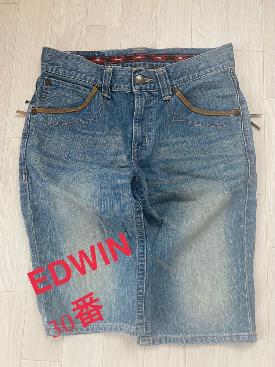 EDWINメンズデニムハ-フパンツ30番