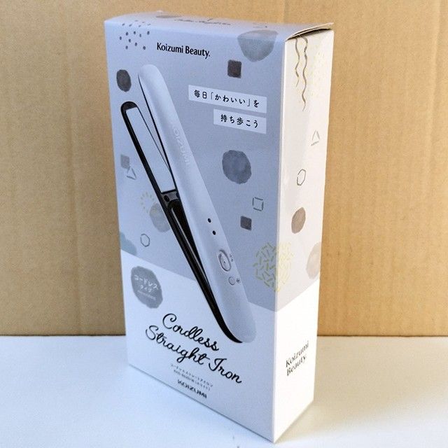 【新品】コイズミ ヘアアイロン ストレート ホワイト KHS-8620/W