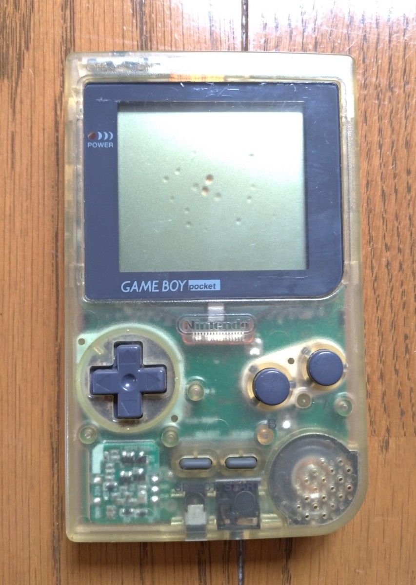 ゲームボーイポケット クリア 中古品 限定カラー グリコ限定 画面焼けあり 裏蓋なし