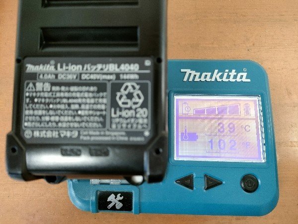 【送料無料】マキタ(Makita) バッテリBL4040 A-69939 充電5回 動作確認済みです_画像4