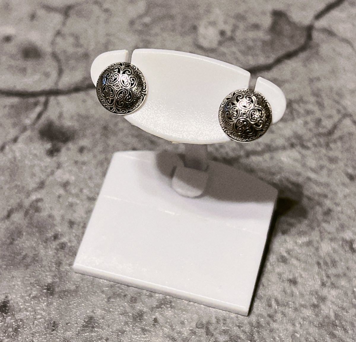 希少 美品 Gerochristo ジェロクリスト シルバー ピアス ペア|Yahoo