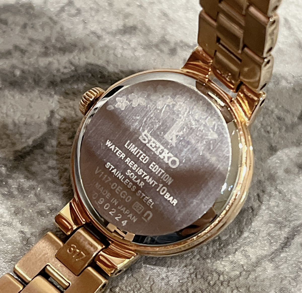 美品 SEIKO セイコー ルキア 桜 蝶 SSVR138 腕時計 2021 限定モデル